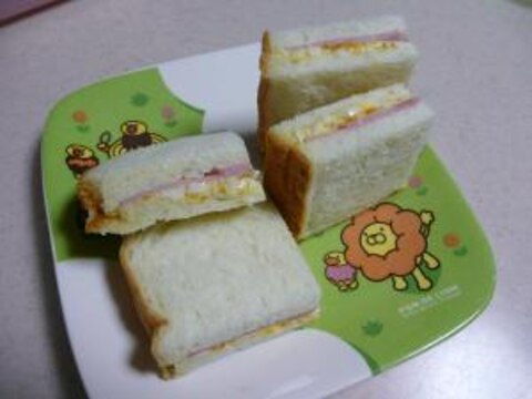 ☆我が家のハムタマゴサンドイッチ☆